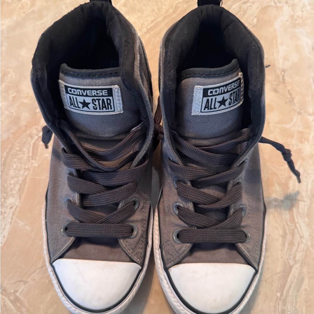 Converse Kids Sneakers - Gray and White